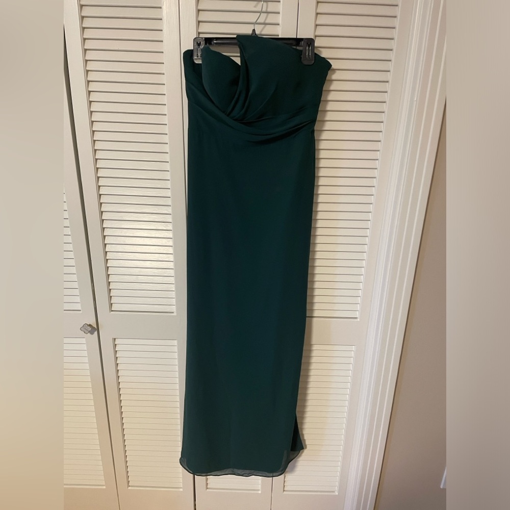 Emerald green bridesmaid dress